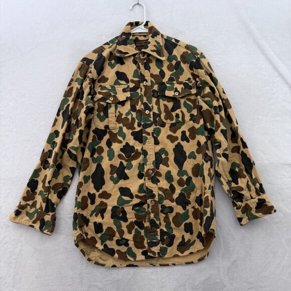 Eddie Bauer Other - Vintage Eddie Bauer Chamois Shirt Mens M Multicolor Duck Camo Flannel Pocket